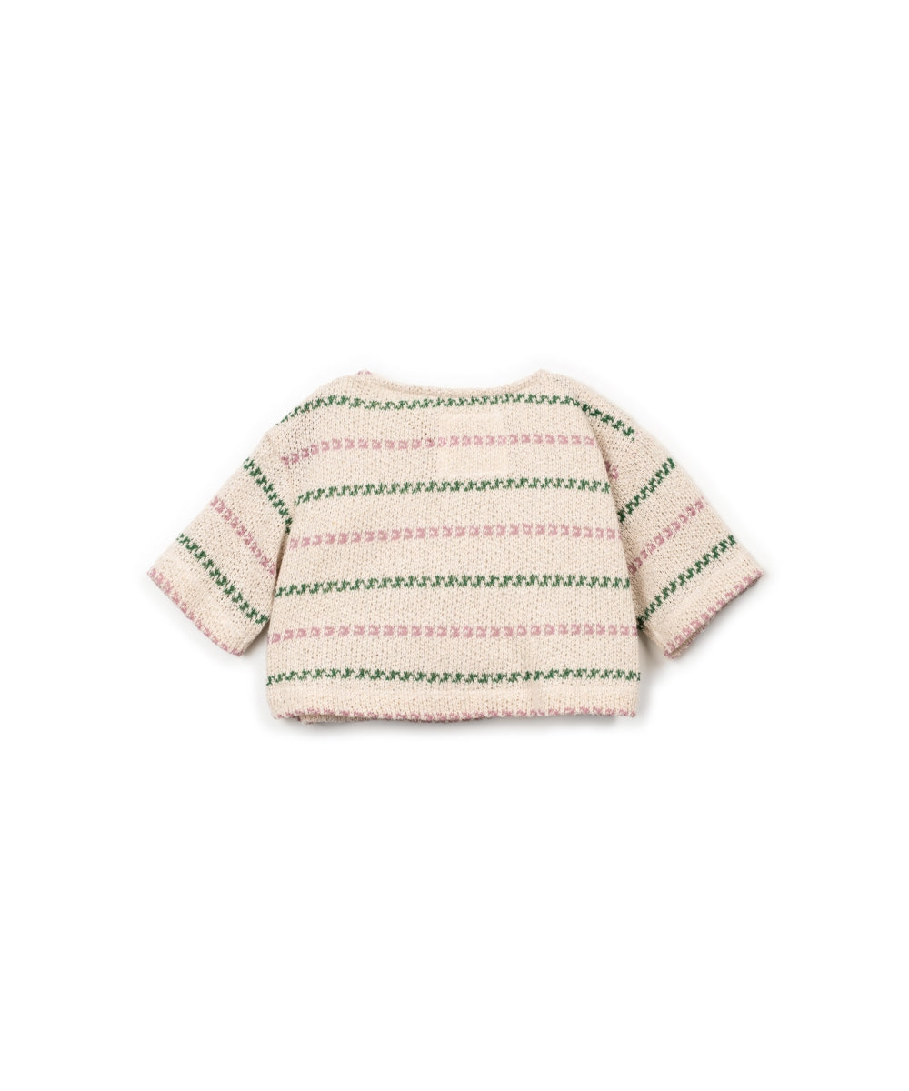 STRIPED JERSEY SWEATER - BABY