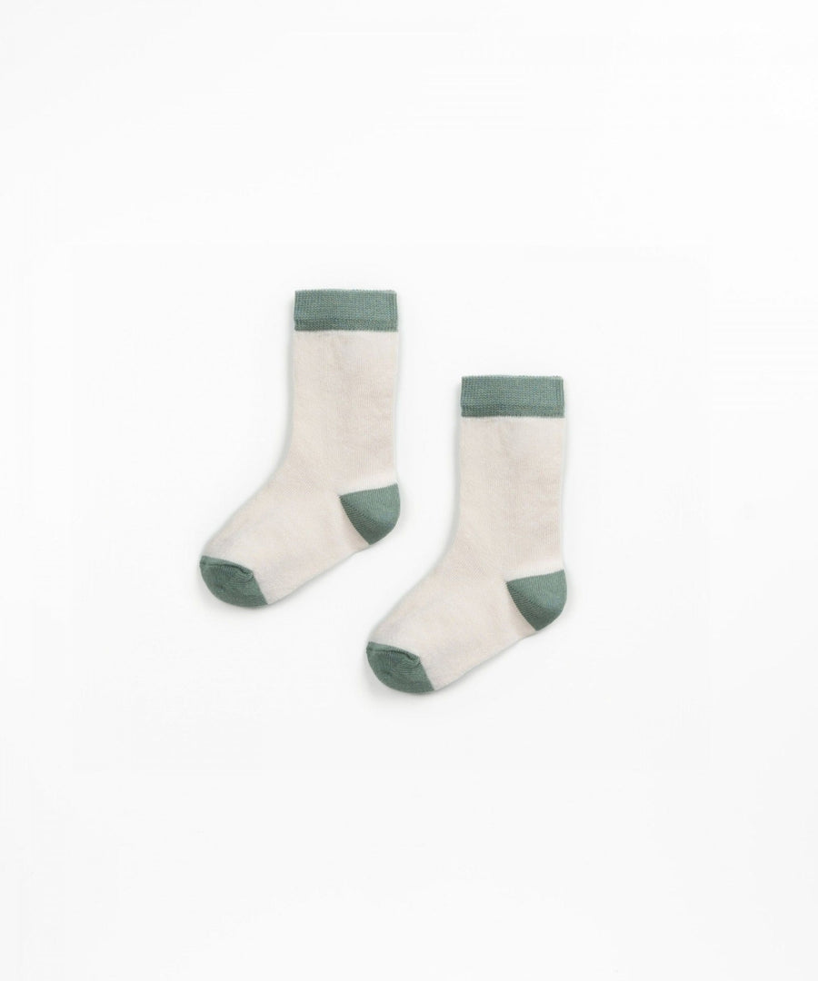 SOCKS KIDS - cream/sage