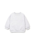 FLEECE SWEATER GREY MELANGE - KIDS
