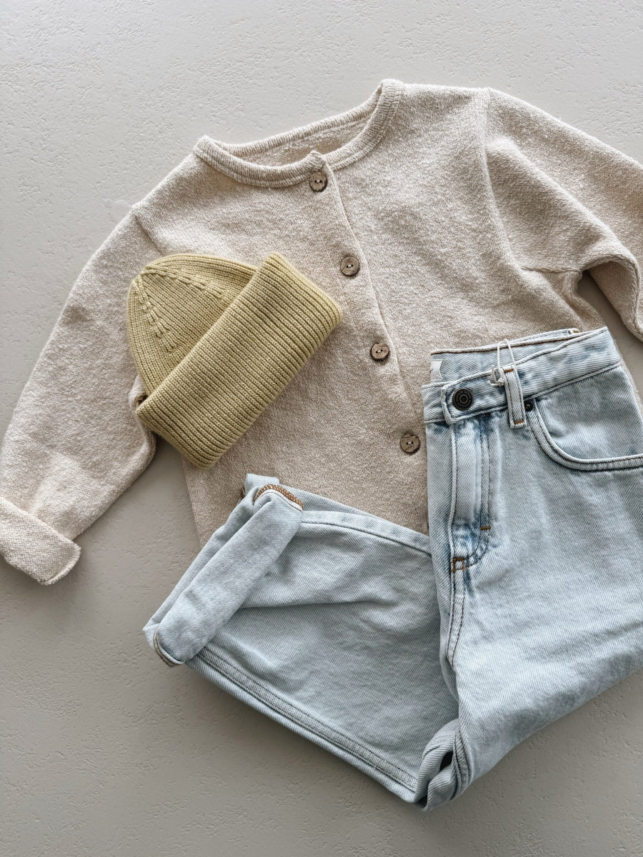 JERSEY CARDIGAN KIDS - PENCIL