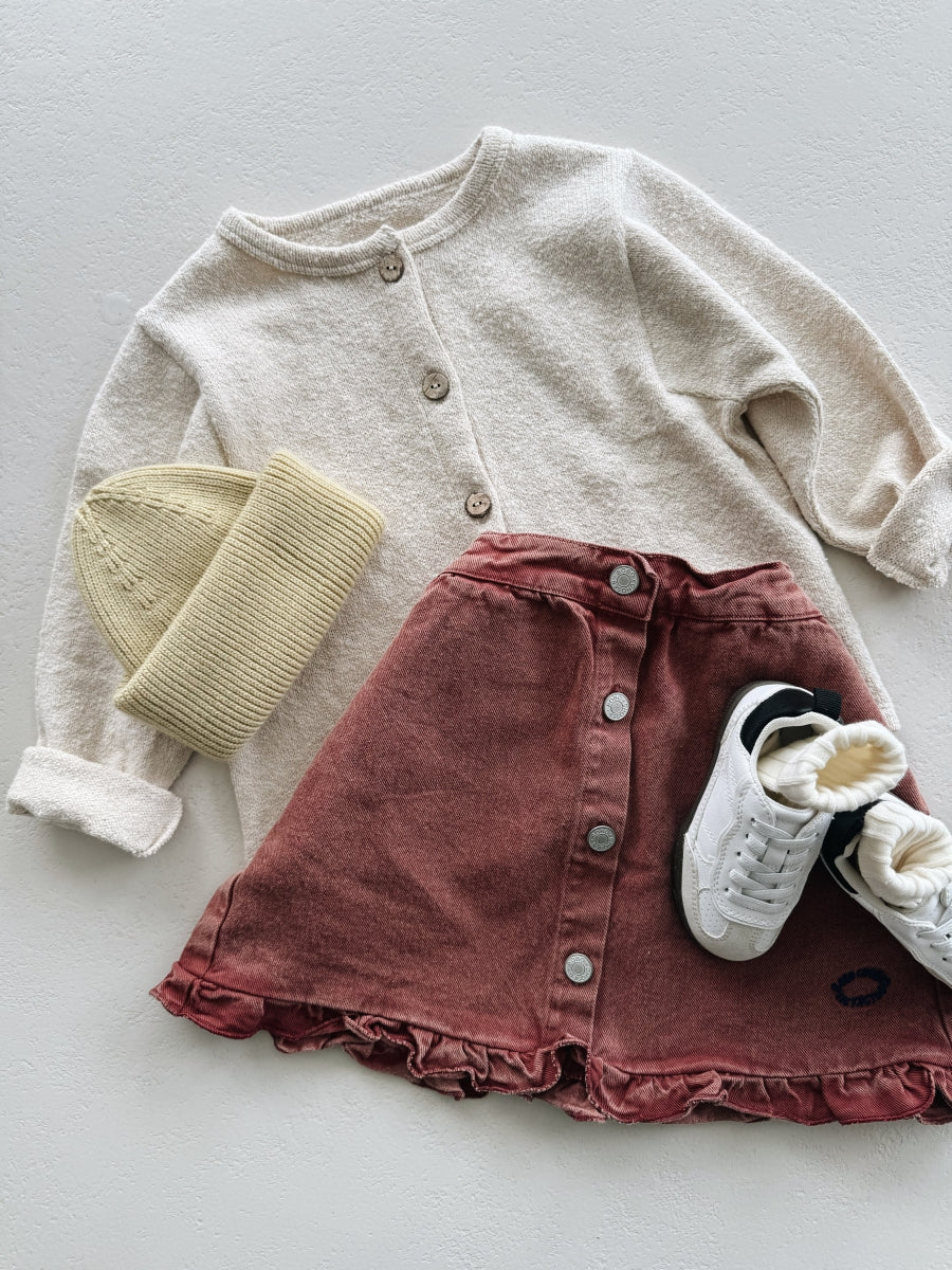 JERSEY CARDIGAN KIDS - PENCIL