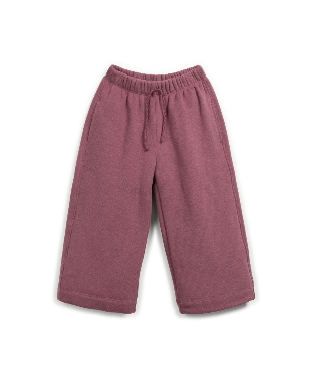 FLEECE TROUSERS KIDS - BORDEAUX