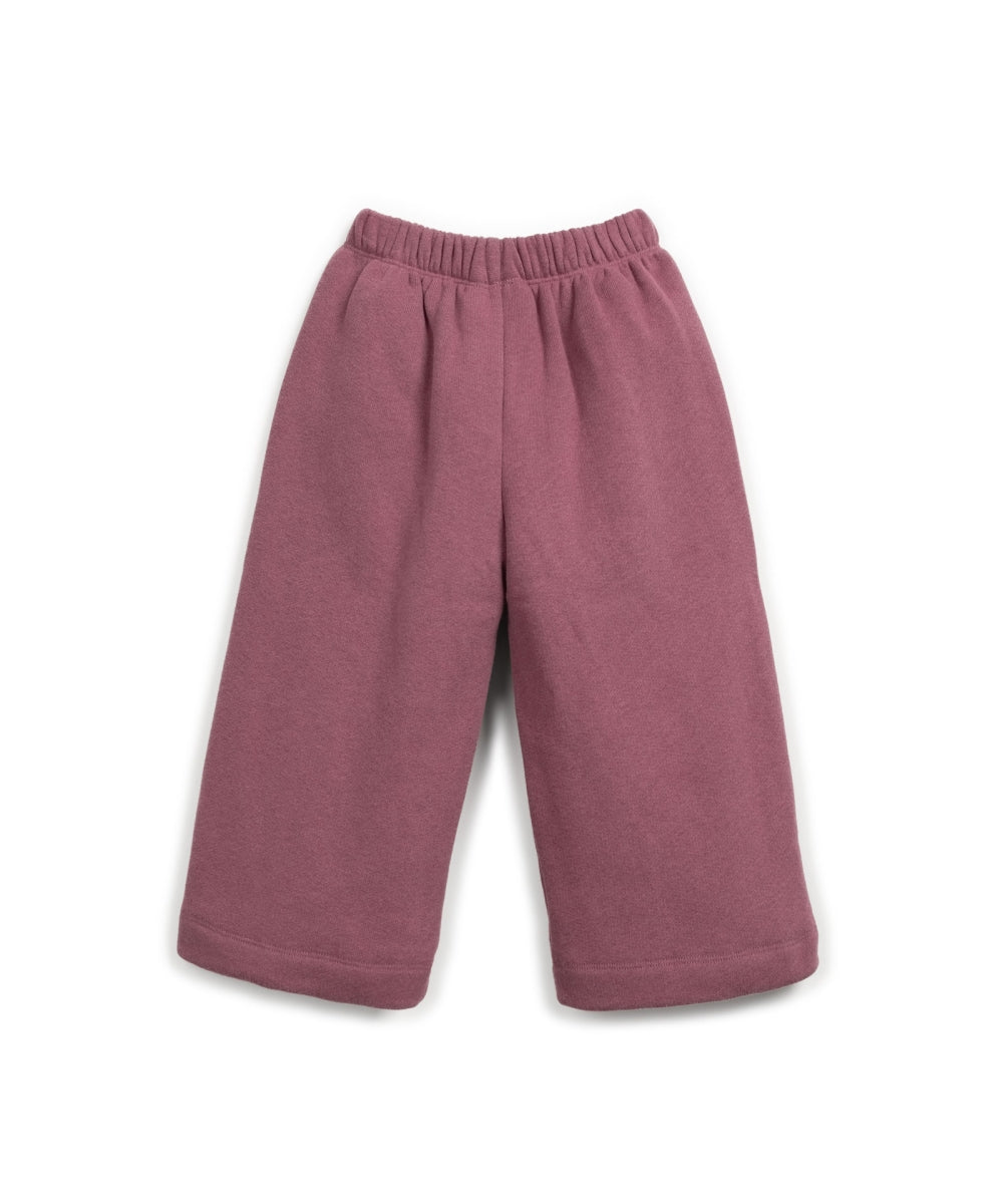 FLEECE TROUSERS KIDS - BORDEAUX