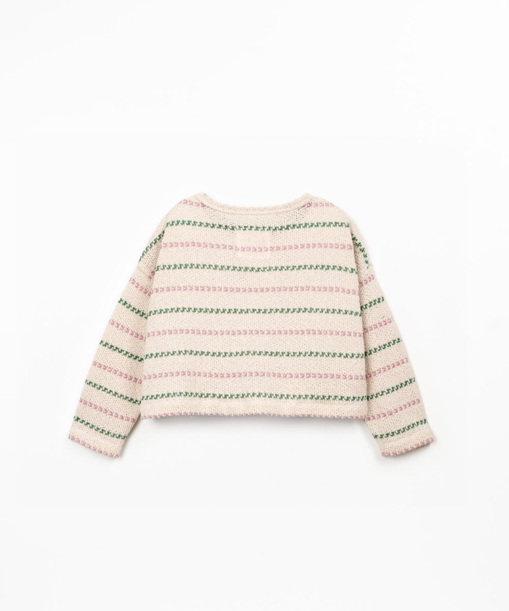 STRIPED JERSEY SWEATER - KIDS