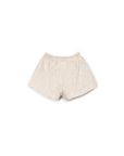 EMBELLISHED PIQUÉ SHORTS ECRU - KIDS