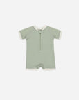 UPF 50+ ZIP ZWEMPAK ONE-PIECE - SAGE