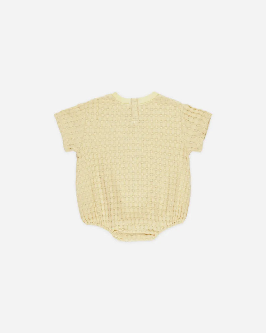RELAXED BUBBLE ROMPER - YELLOW
