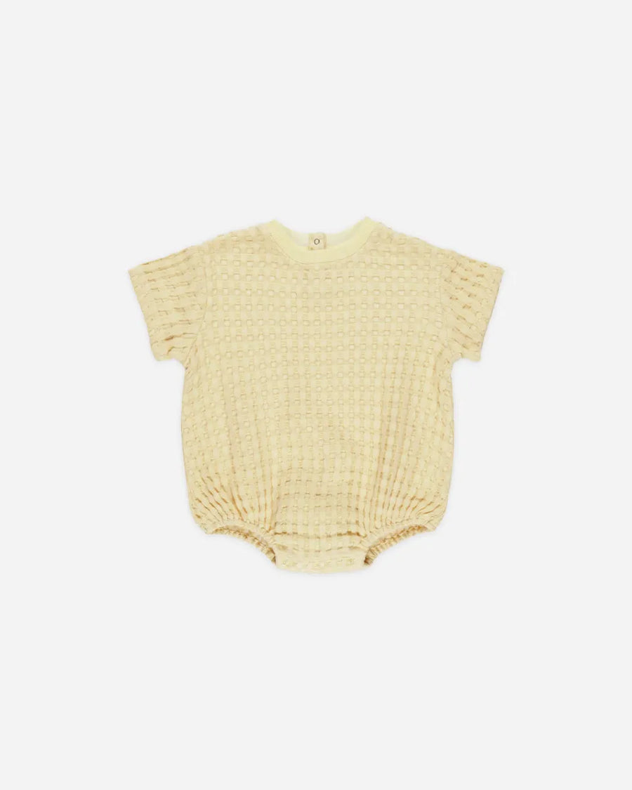 RELAXED BUBBLE ROMPER - YELLOW