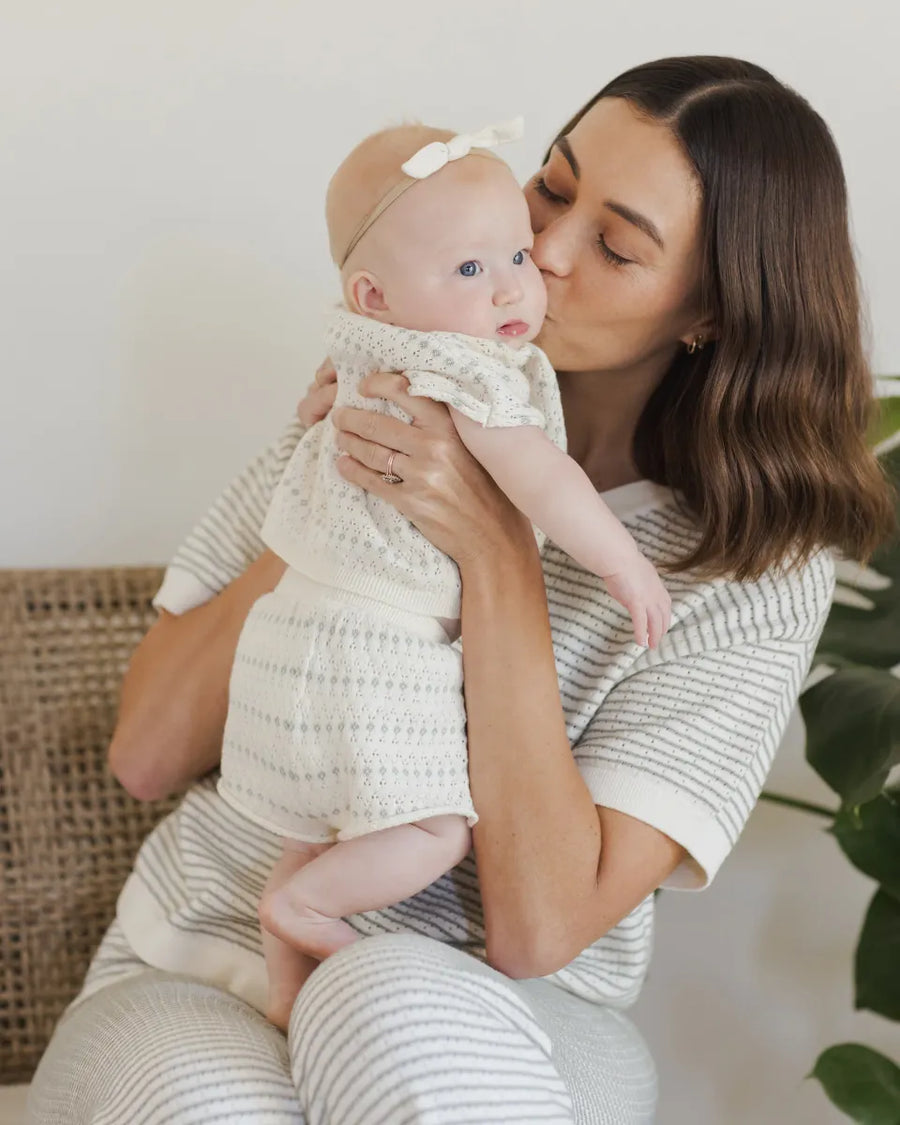 RELAXED SUMMER KNIT SET - IVORY