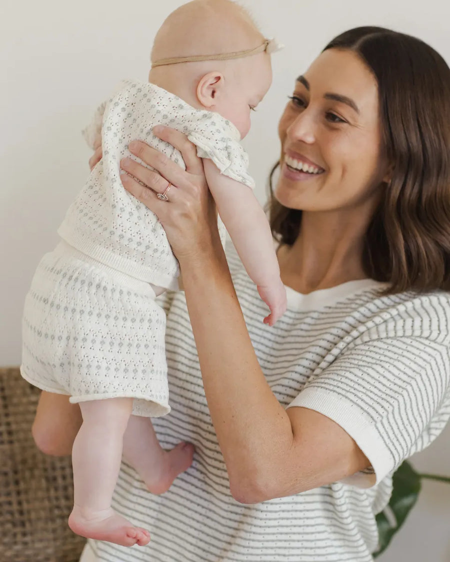 RELAXED SUMMER KNIT SET - IVORY