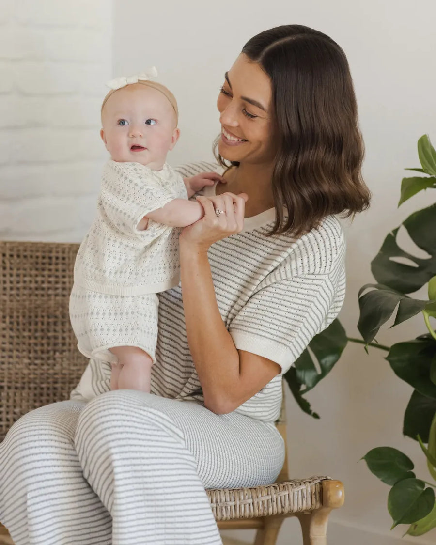 RELAXED SUMMER KNIT SET - IVORY