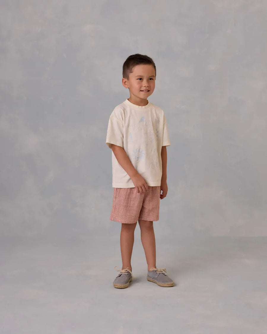 PERRY SHORT - POPPY GINGHAM