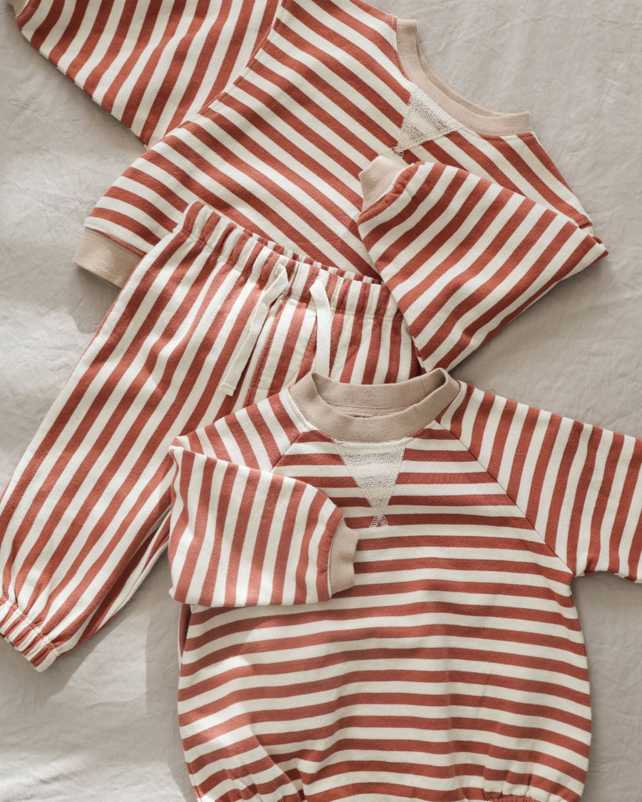 RELAXED JOGGER - POPPY STRIPE