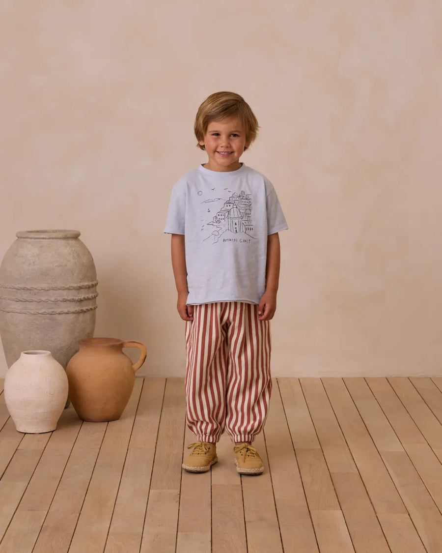 RELAXED JOGGER - POPPY STRIPE