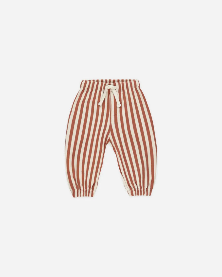 RELAXED JOGGER - POPPY STRIPE
