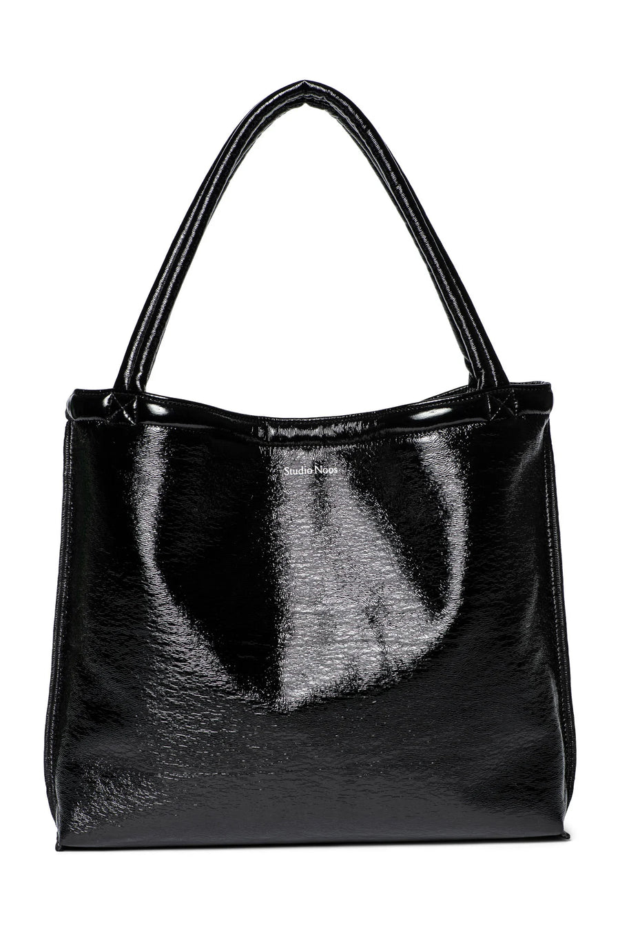 Reversible Teddy Lacquer Mom Bag