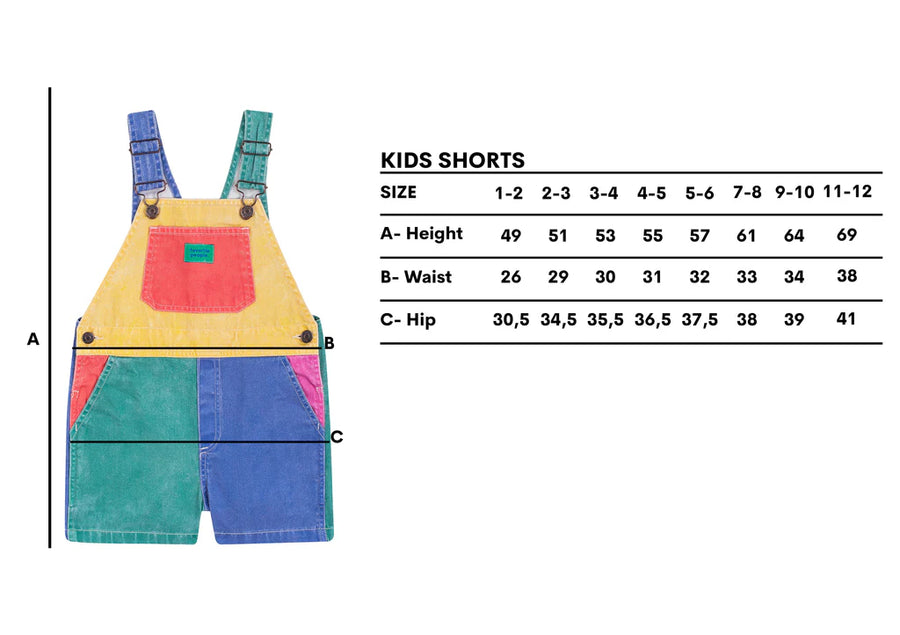 FRIENDS SHORTS OVERALLS - kids