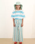 Stripes Knit Tee Blue - KIDS