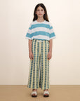 Stripes Knit Tee Blue - KIDS