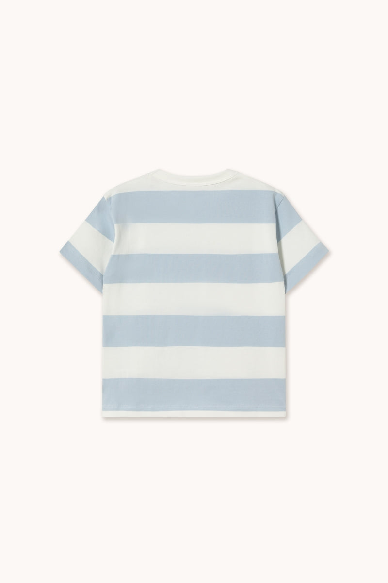 Stripes Knit Tee Blue - KIDS