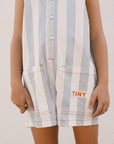 Stripes Twill Short One-Piece - KIDS