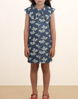 Blossoms Denim Dress - KIDS