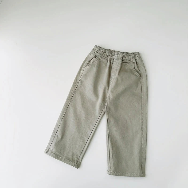 STRAIGHT FIT PANTS KHAKI