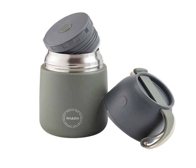 FOOD&#39;IE - Thermos voor Baby’s &amp; Volwassenen - Tropical Green