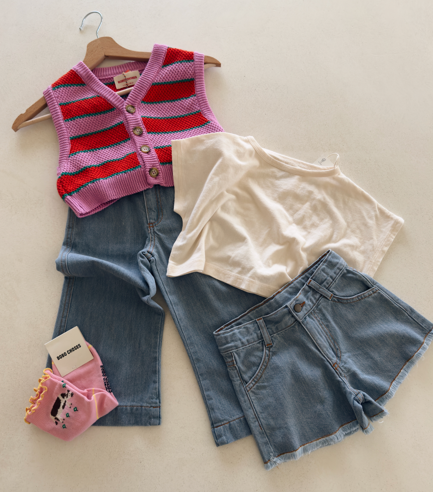 DENIM SHORTS GIRLS - KIDS