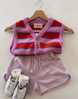 FLEECE SHORTS SOFT LILA - KIDS