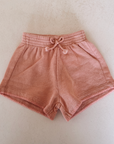 FLEECE SHORTS PEACH - BABY