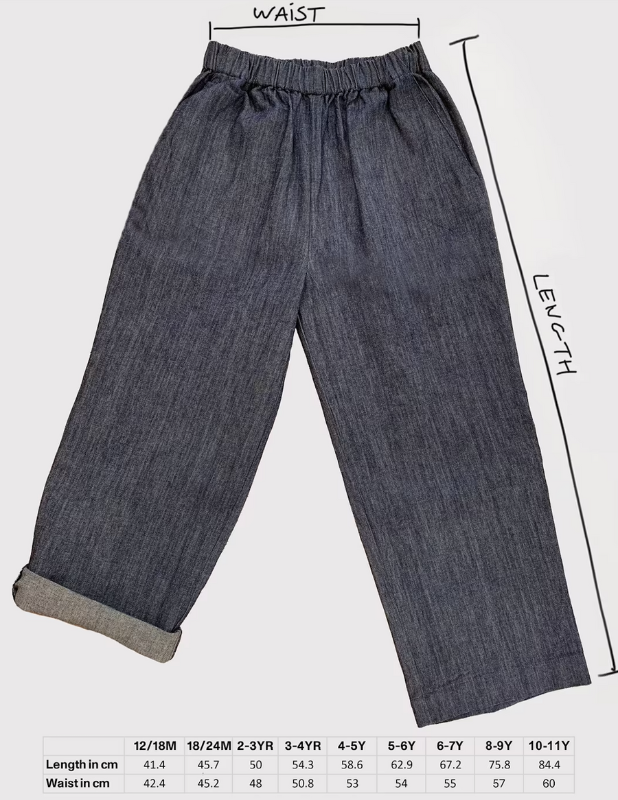 EVER TROUSERS DENIM - 12m up to 8y