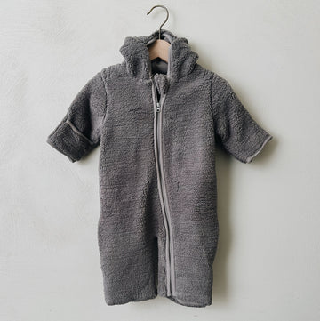 TEDDY ONESIE BABY - GREYISH BLUE