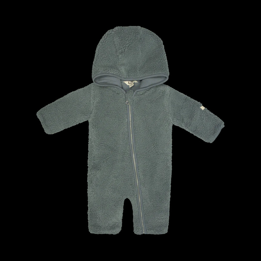 TEDDY ONESIE BABY - GREYISH BLUE