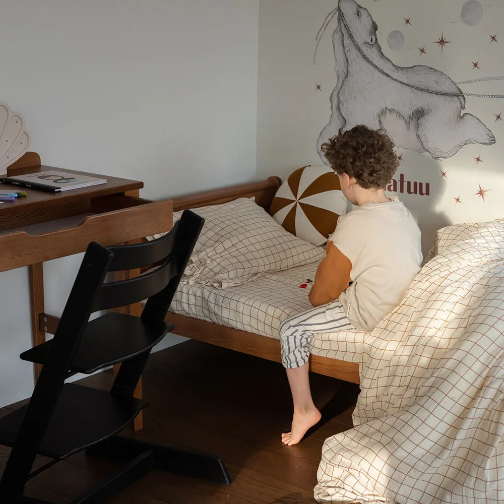 Kinderbureau met Lade - stardust vintage