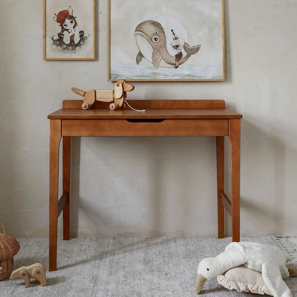 Kinderbureau met Lade - stardust vintage