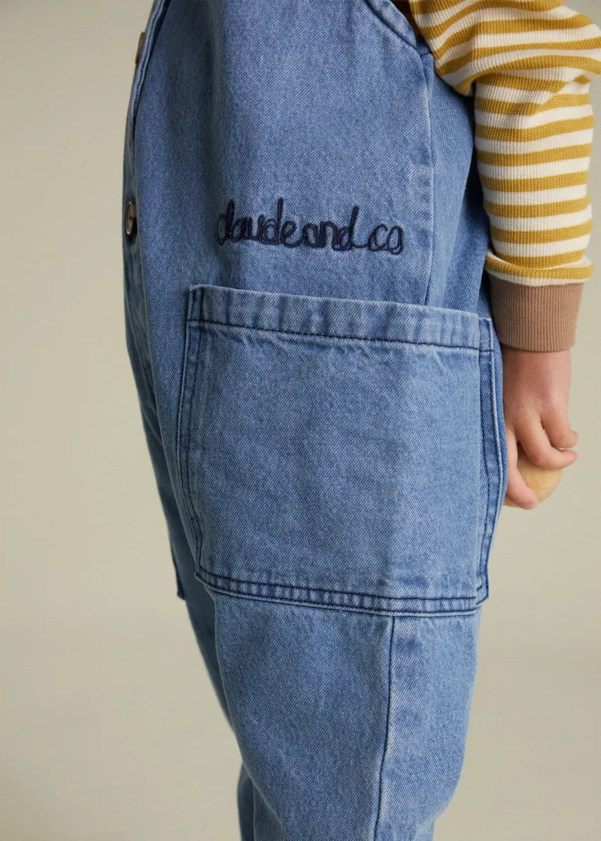 Wren Denim Sleeveless Overall