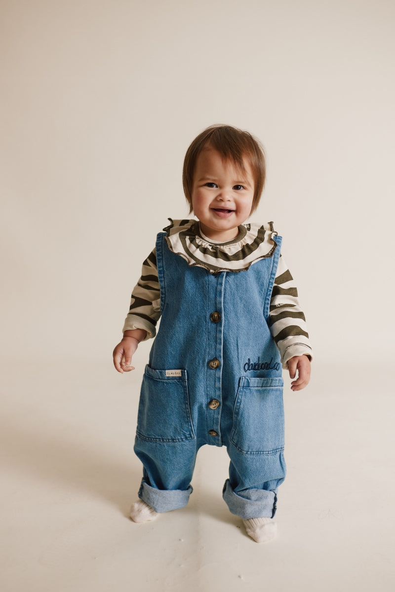 Wren Denim Sleeveless Overall
