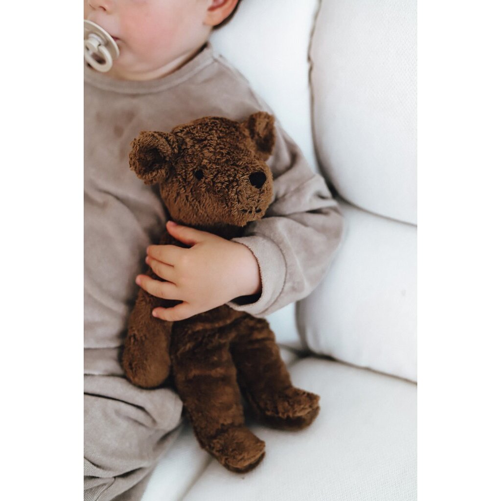 CUDDLY + HEAT PILLOW BEAR SMALL - BROWN