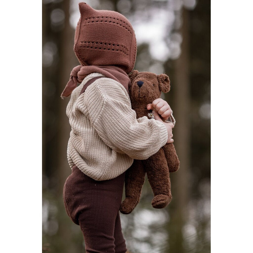 CUDDLY + HEAT PILLOW BEAR SMALL - BROWN