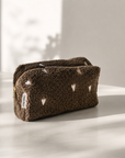 CHUNKY POUCH - BROWN HEARTS
