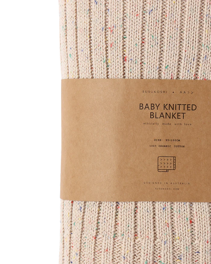 ORGANIC KNIT BLANKET - COOKIE SPRINKLE