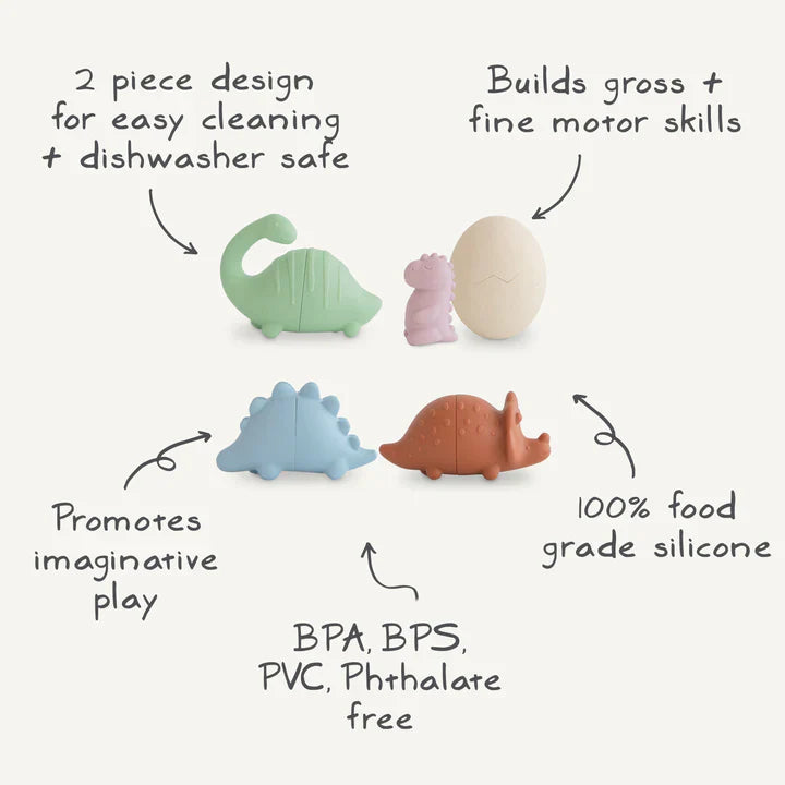 BATH SET 4-PACK - DINO'S
