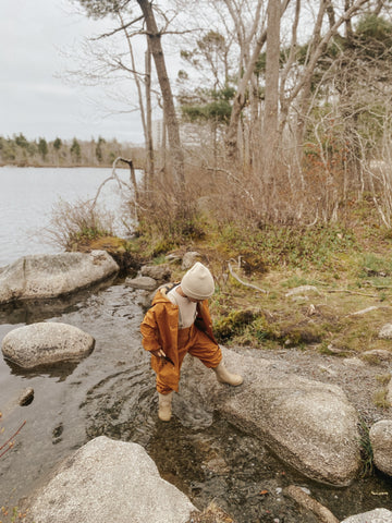 DUGAREE RAIN PANTS - laurel