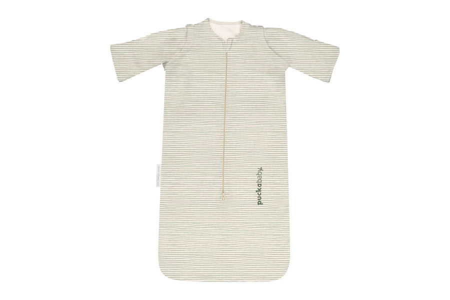 NEWBORN SLAAPZAK COTTON - 0-6m sage stripes