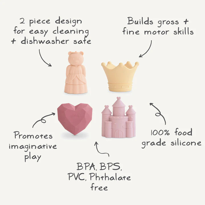 BATH SET 4-PACK - PRINCESS