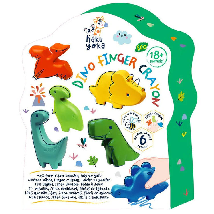 WASKRIJTJES DINO'S - set van 6