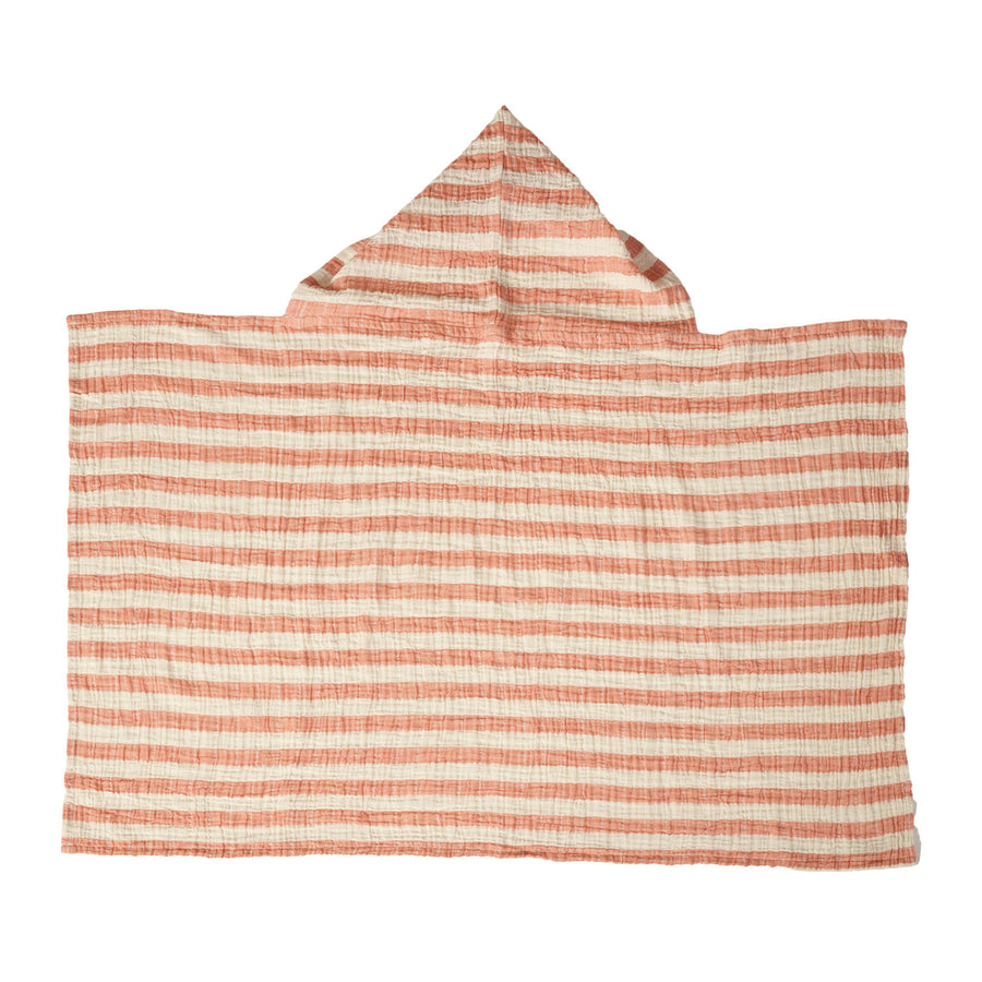 HOODED BABY TOWEL - stripes meerdere kleuren
