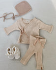 RIB LEGGING - latte