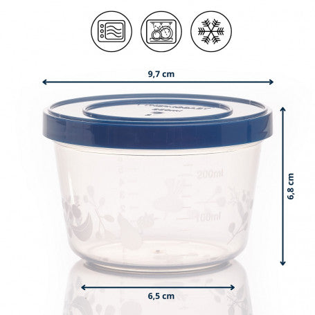 BEWAAR DOOSJES - 250ml - 5 stuks